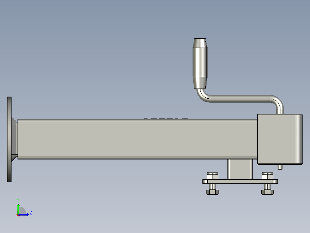 拖车稳定器左视图