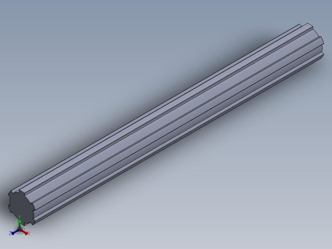 SPLS 21x25x250 - 6.SLDPRT正等轴测图