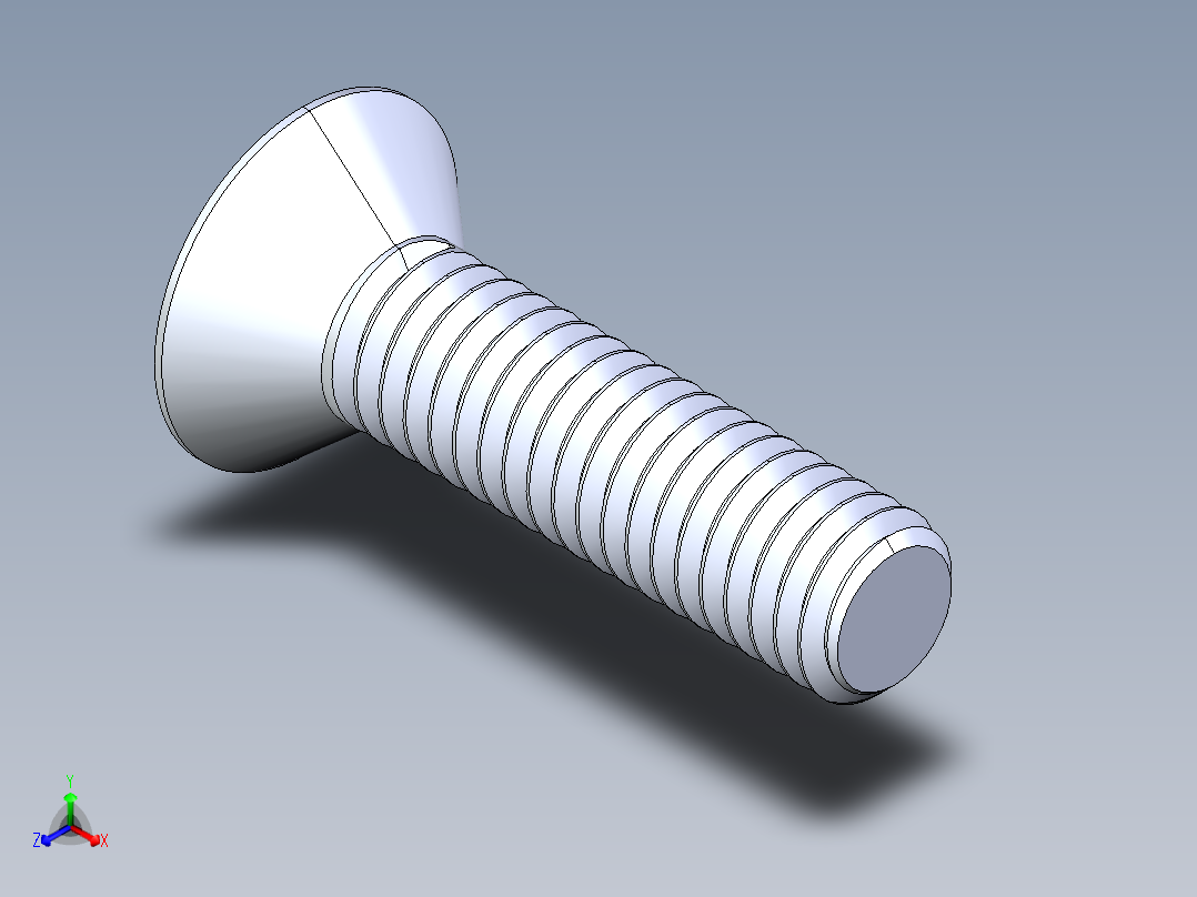 锥形内六角头螺钉-FHCS 0.375x 1.500