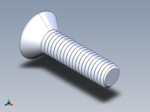 锥形内六角头螺钉-FHCS 0.375x 1.500