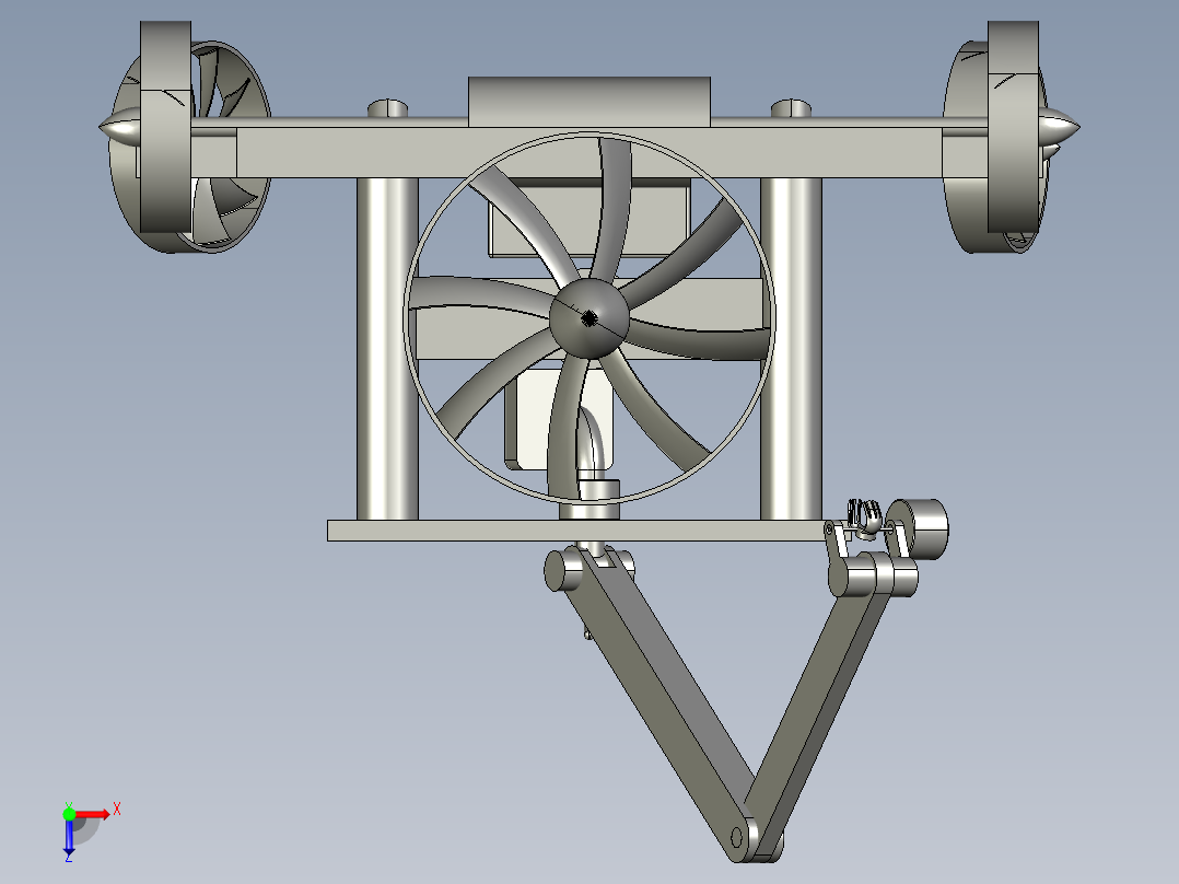 水下遥控车--igs stp俯视图
