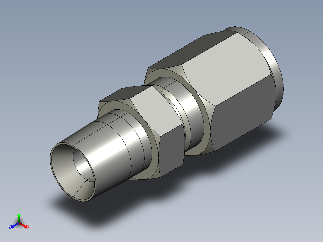 卡套式工业通用硬管接头6_fbu-s主视图
