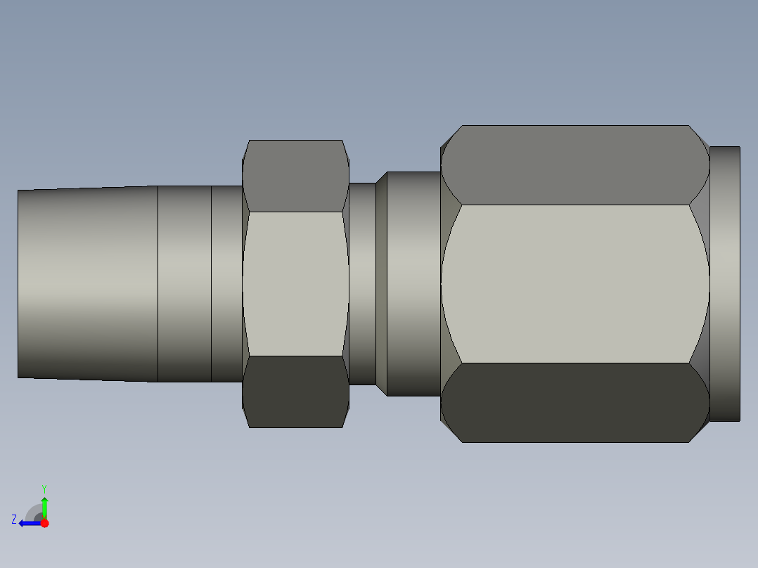 卡套式工业通用硬管接头6_fbu-s右视图