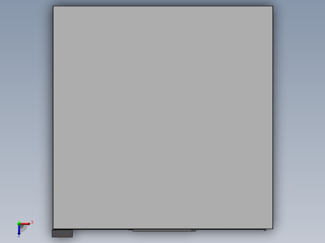 一种衣物收集箱俯视图