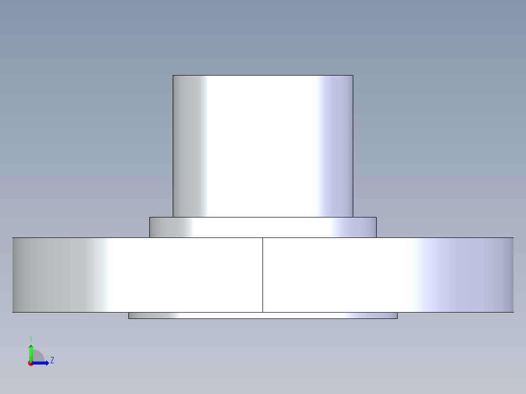 聚氯乙烯配件28-Sch80_Flange Vanstone_SPIG_856-012_1.25in左视图