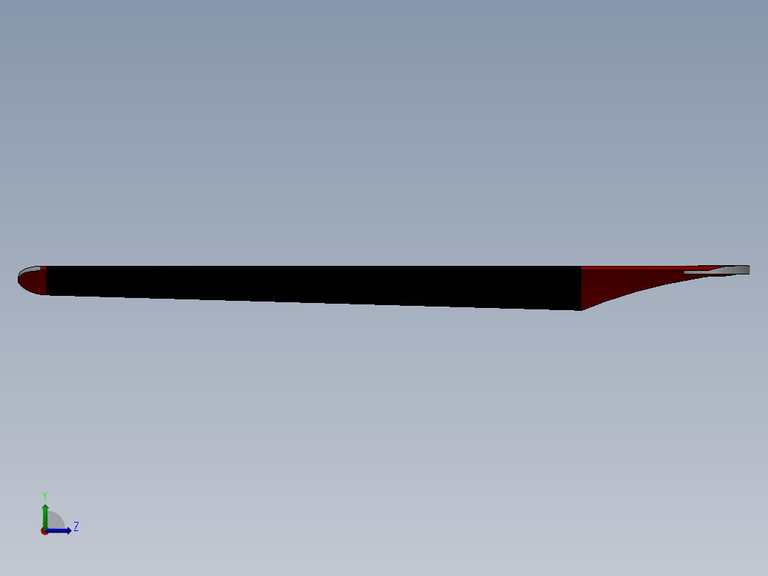 RC直升机机翼左视图