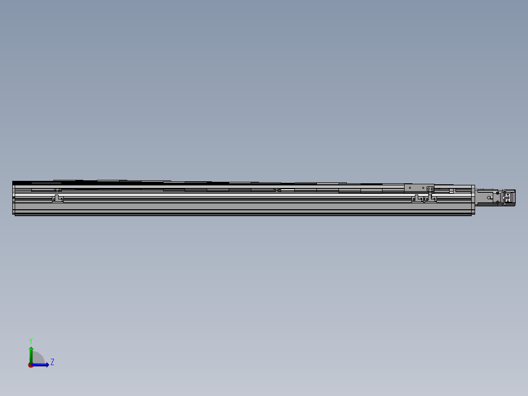 半封闭丝杆滑台MT75BS全尺寸17种左视图