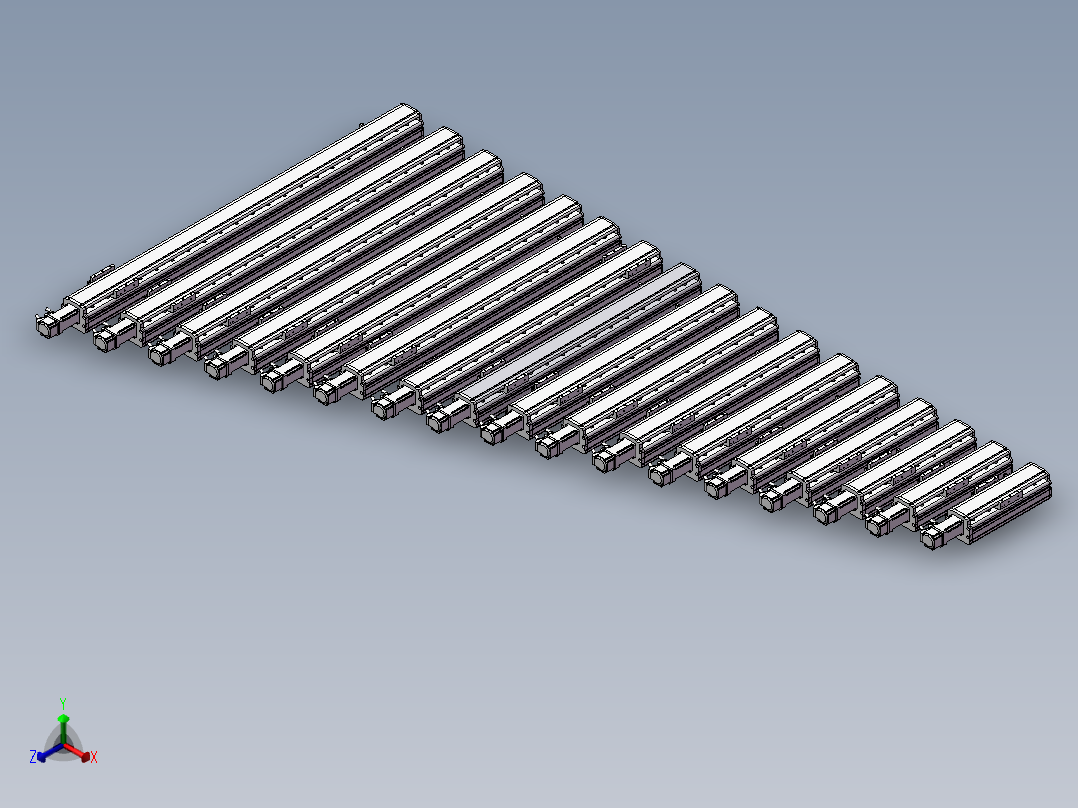 半封闭丝杆滑台MT75BS全尺寸17种正等轴测图