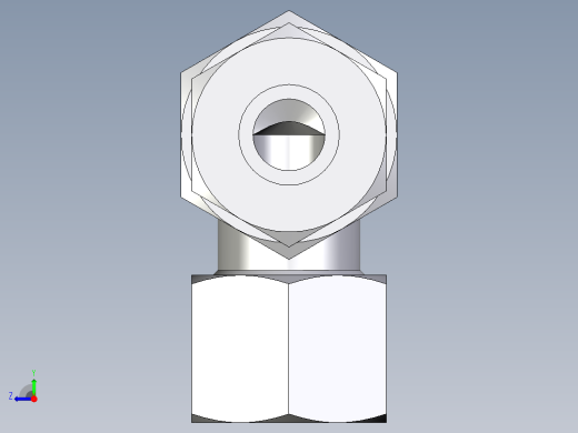 卡套式工业通用硬管接头EO_Bulkhead_elbow_WSV14ZS71右视缩略图