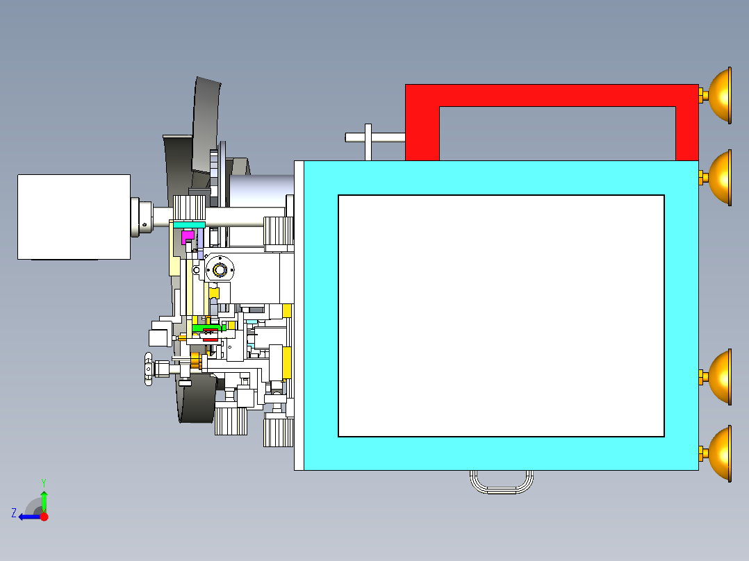 电子检测包装机M右视图