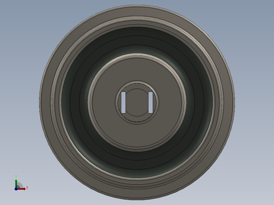 窑车框架前视图