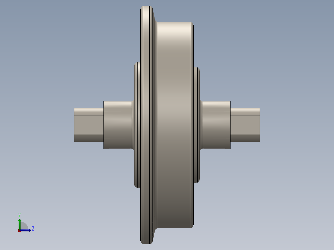 窑车框架左视图
