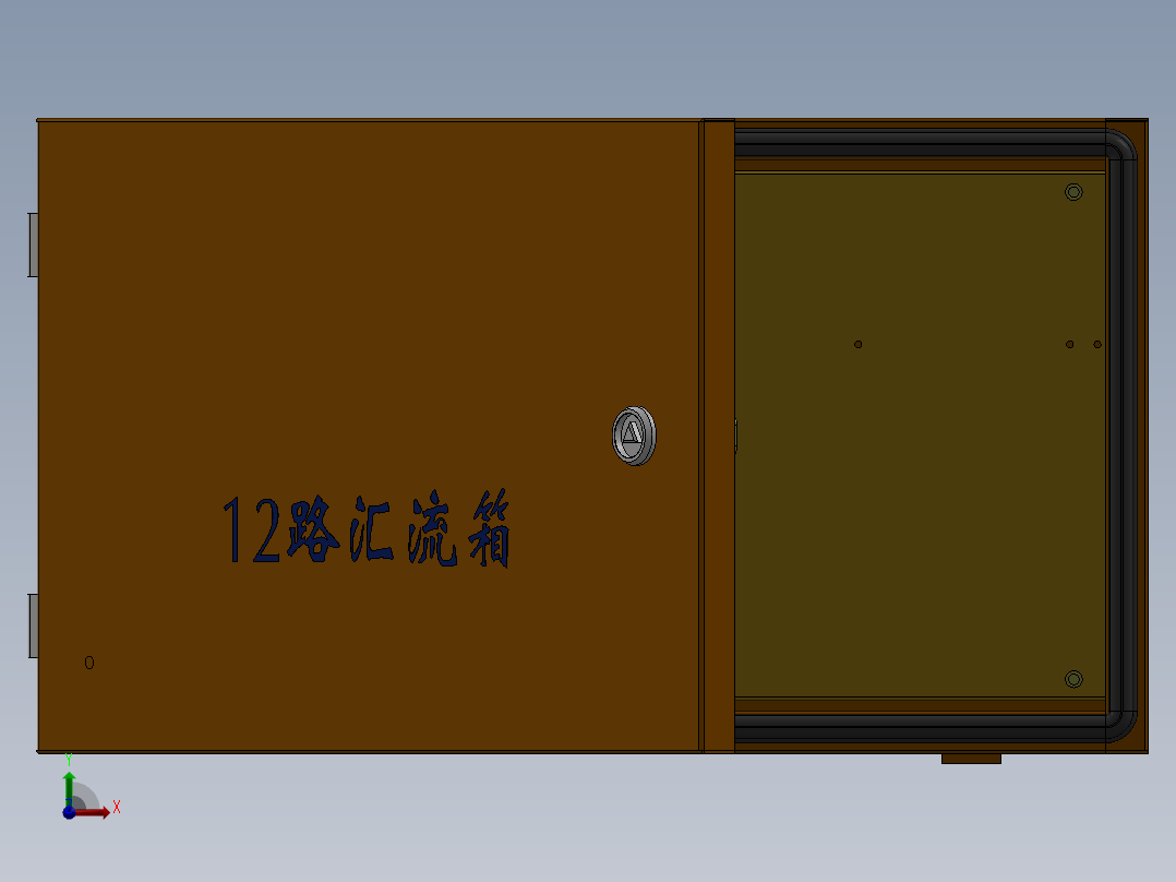 12路汇流箱前视图