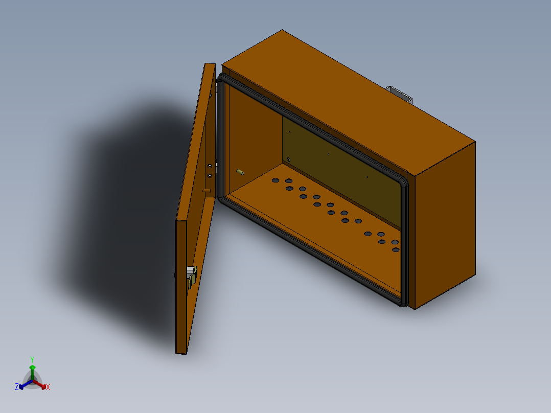 12路汇流箱正等轴测图