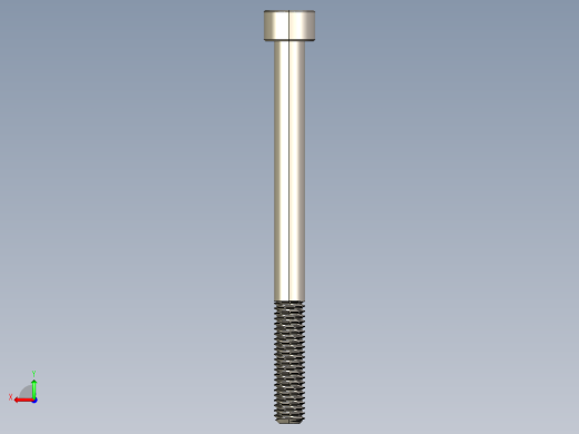 Screw_DIN_912_M6x75_A2.STEP公制内六角螺钉后视缩略图