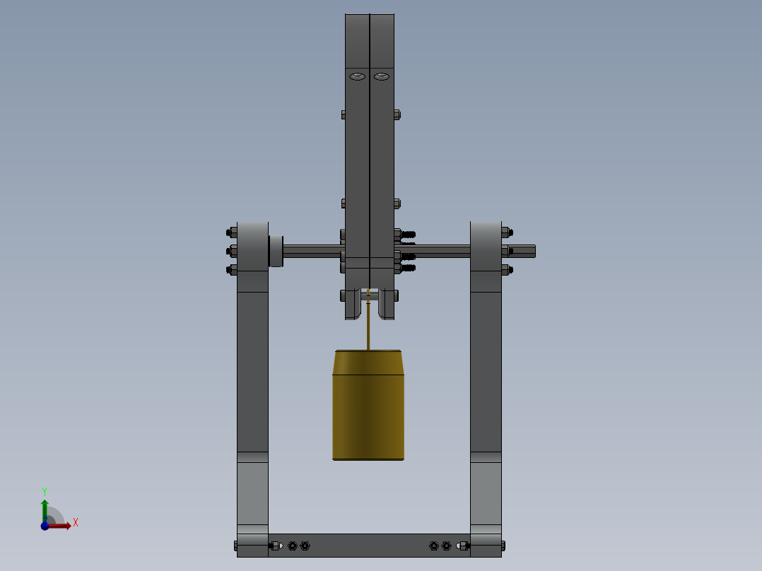 石弩弹射器、弹射器(3)前视图