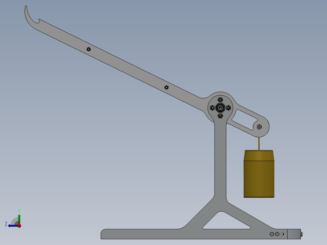 石弩弹射器、弹射器(3)右视图