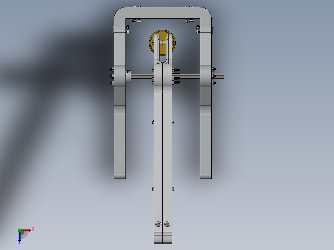 石弩弹射器、弹射器(3)俯视图