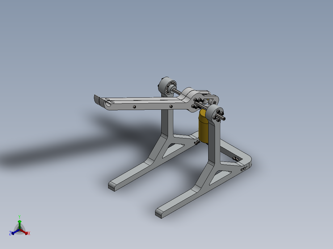 石弩弹射器、弹射器(3)正等轴测图