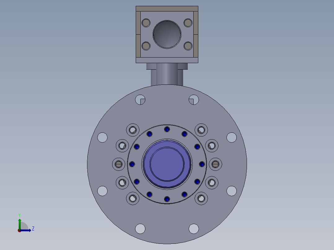 磨床型 液压缸（带管道） 125x90x2212 mm左视图