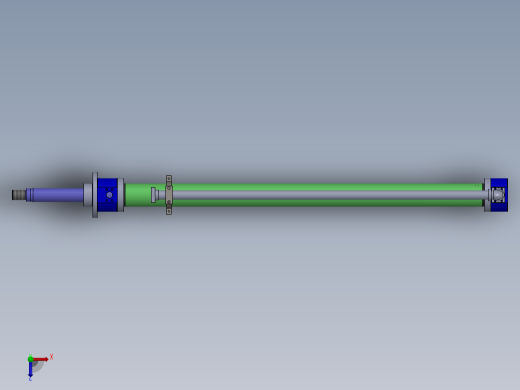 磨床型 液压缸（带管道） 125x90x2212 mm俯视缩略图