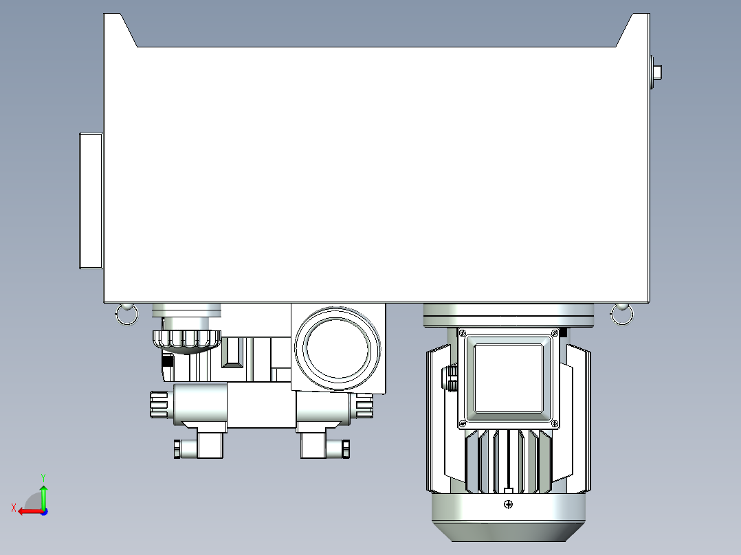 B3004119-液压动力站机器液压泵站后视图