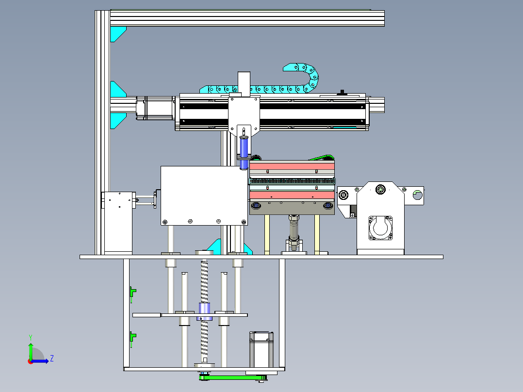 SP-5490 食品包装袋自动分拣机左视图