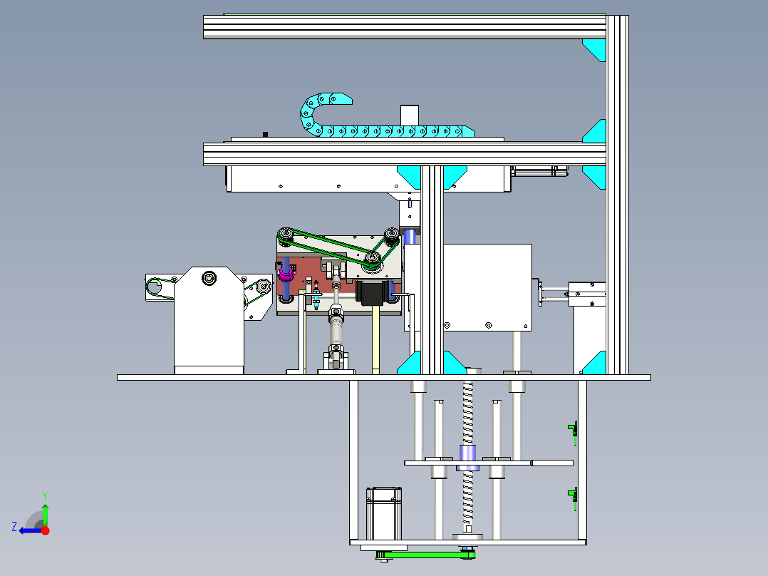 SP-5490 食品包装袋自动分拣机右视图