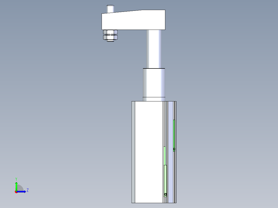 AIRTAC_QCKL20x20气缸模型左视图