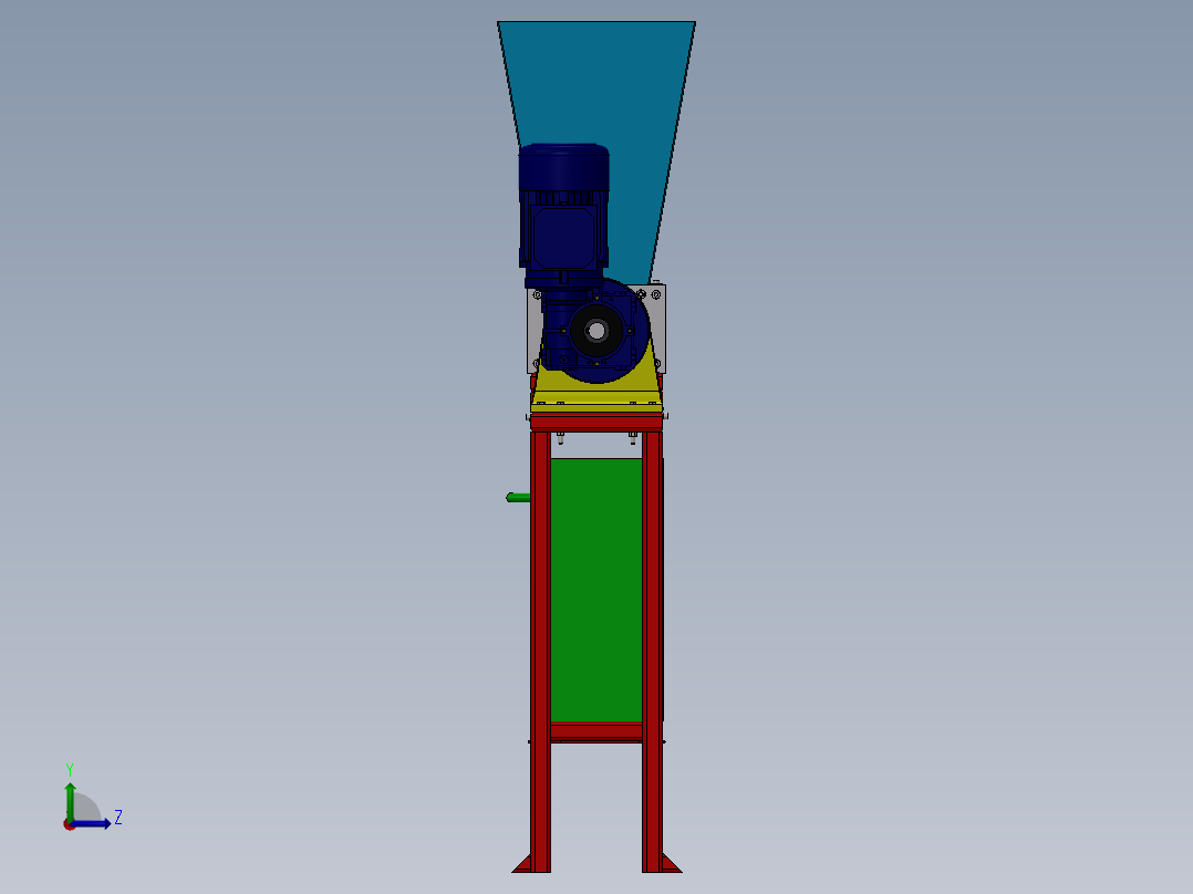 破碎机、塑料破碎机左视图