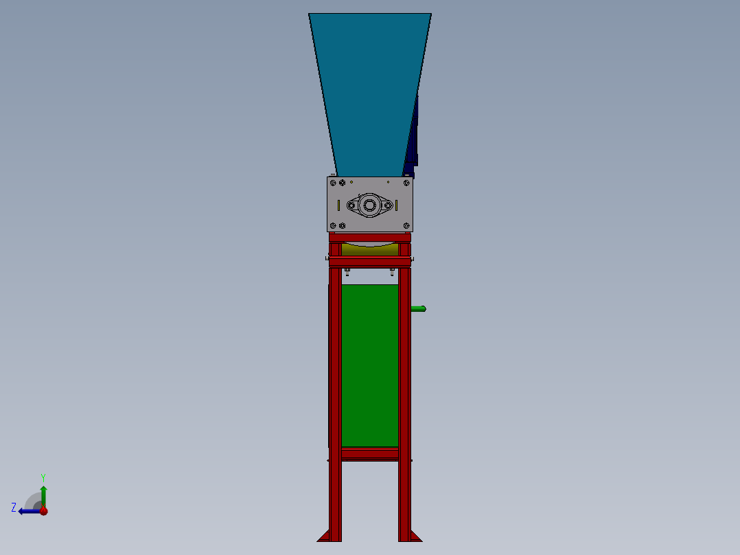 破碎机、塑料破碎机右视图