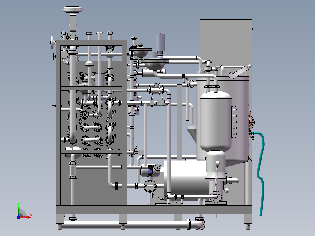 2T列管杀菌机(20-137-40℃) 784155前视图