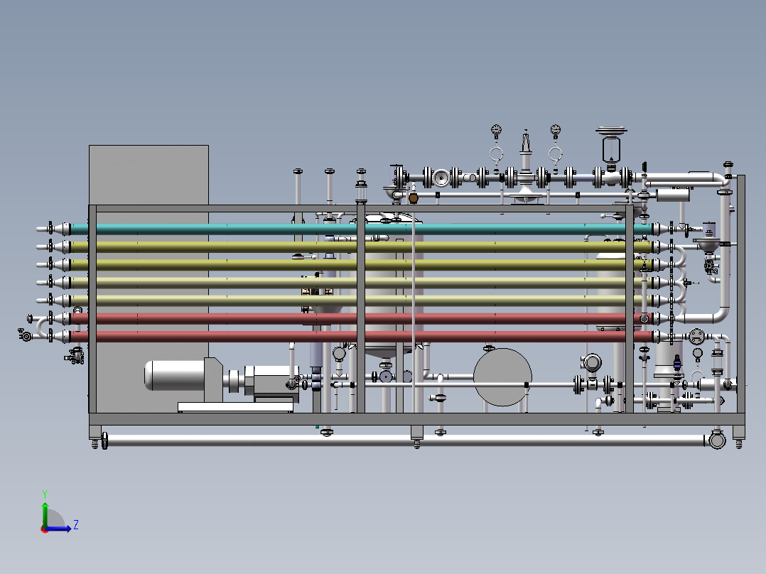 2T列管杀菌机(20-137-40℃) 784155左视图