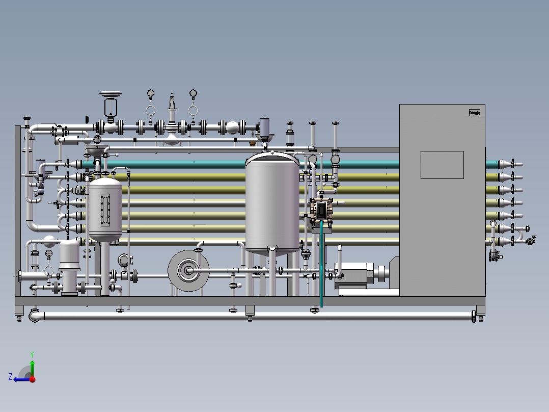 2T列管杀菌机(20-137-40℃) 784155右视图