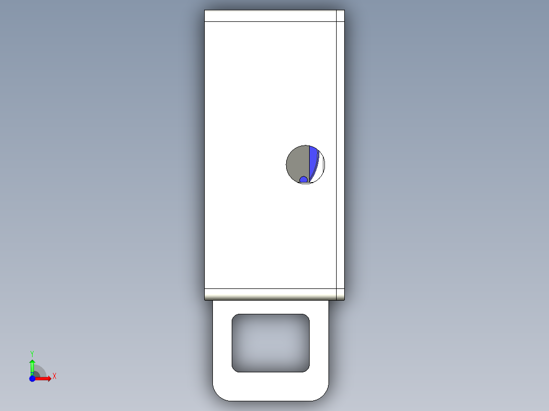 智能电子锁，感应锁前视图