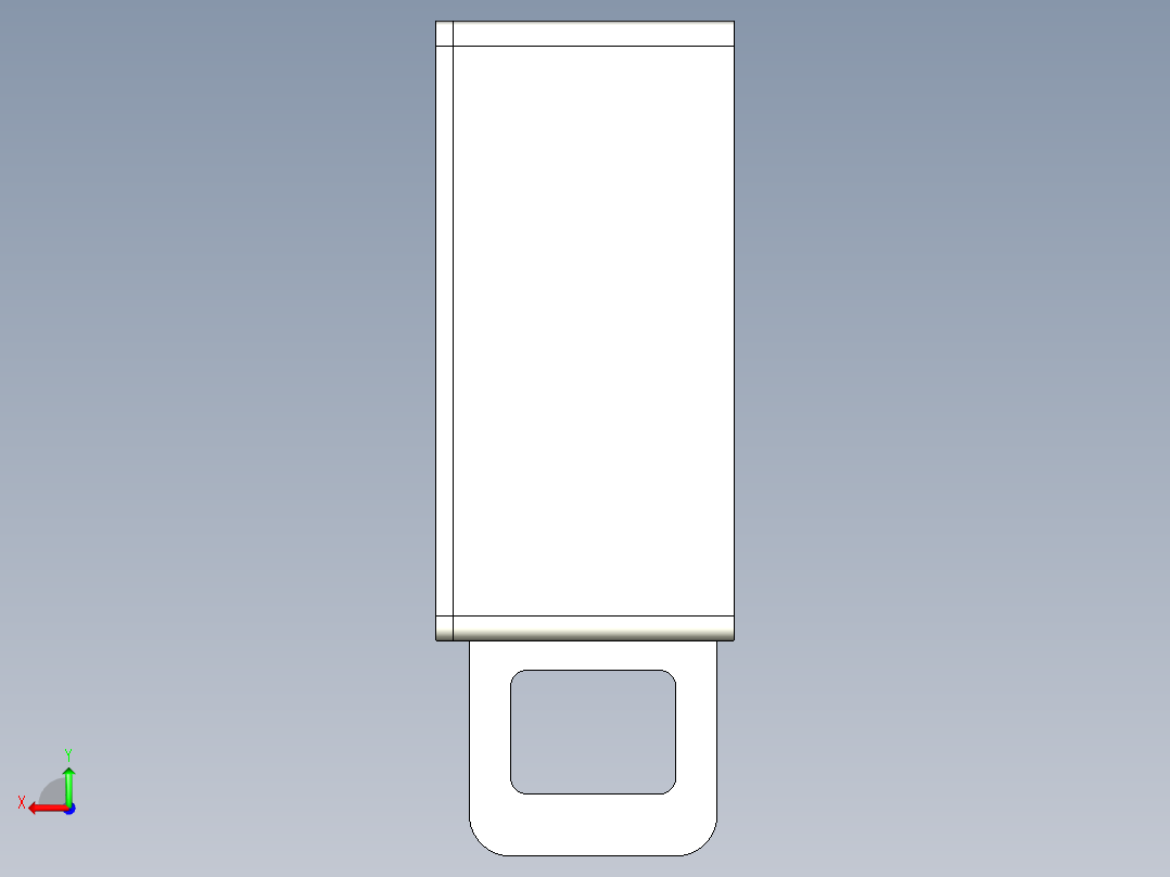 智能电子锁，感应锁后视图