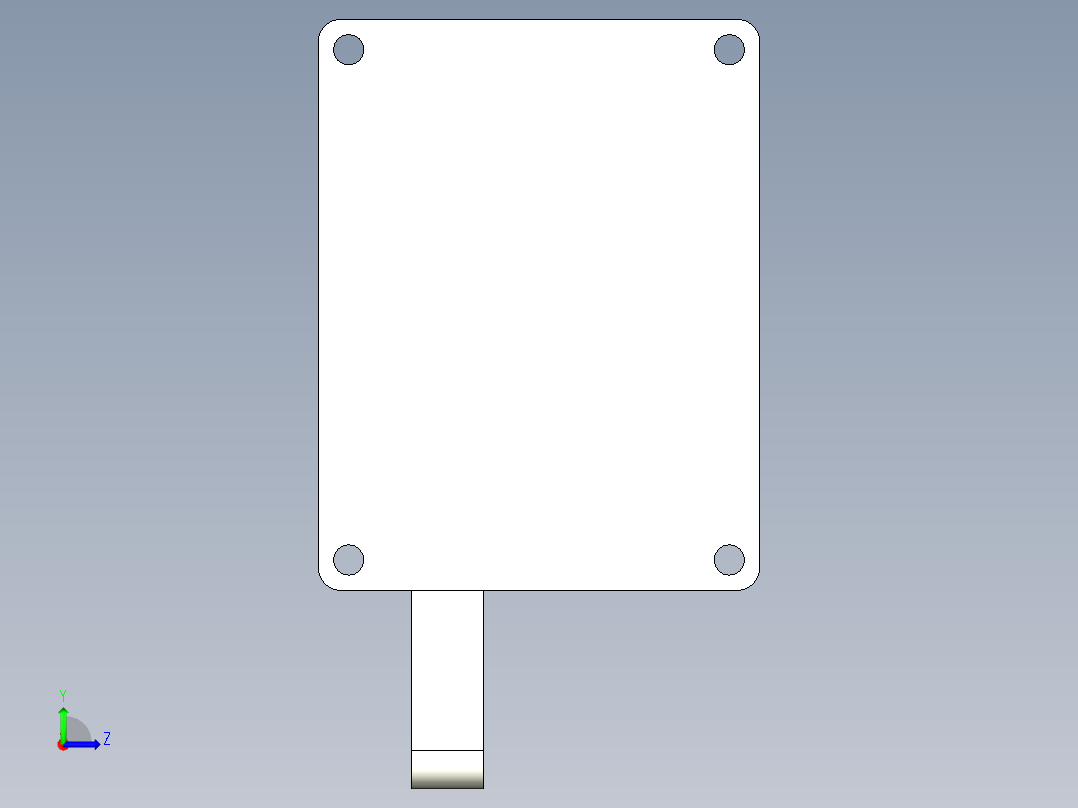 智能电子锁，感应锁左视图
