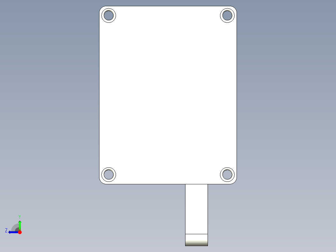 智能电子锁，感应锁右视图