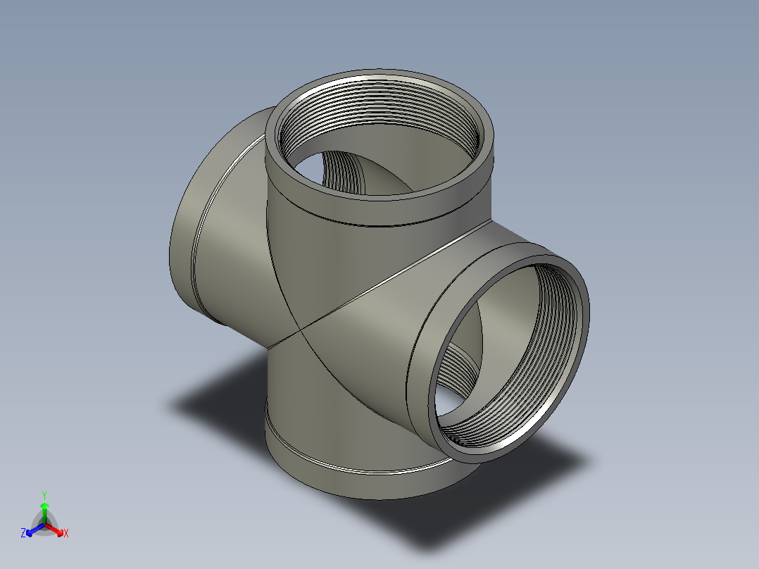 螺纹管四通-等径内丝 DN80