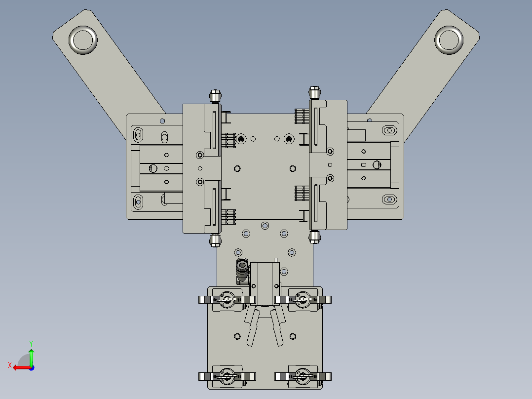 6轴机械手取料组件后视图
