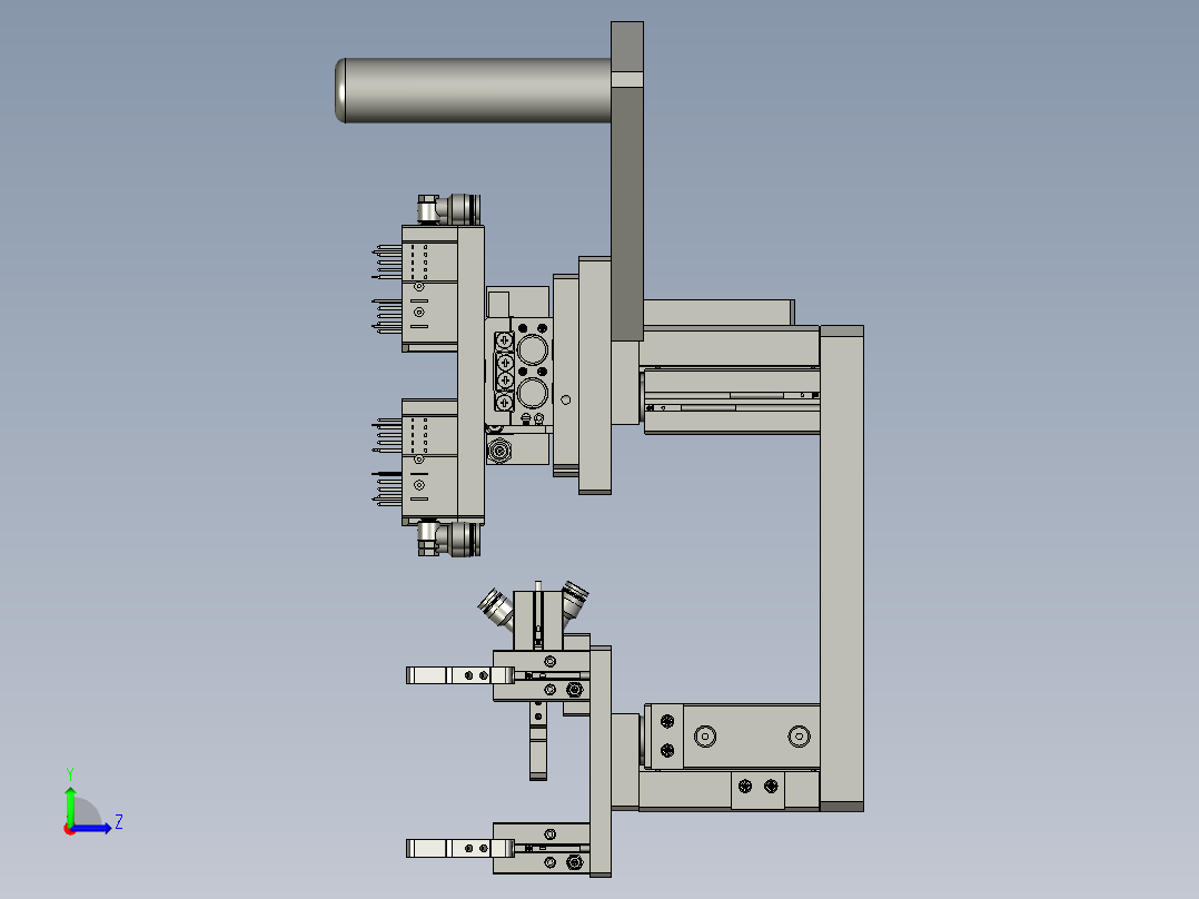 6轴机械手取料组件左视图
