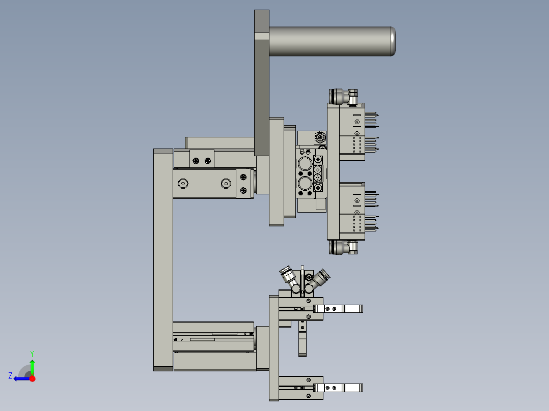 6轴机械手取料组件右视图