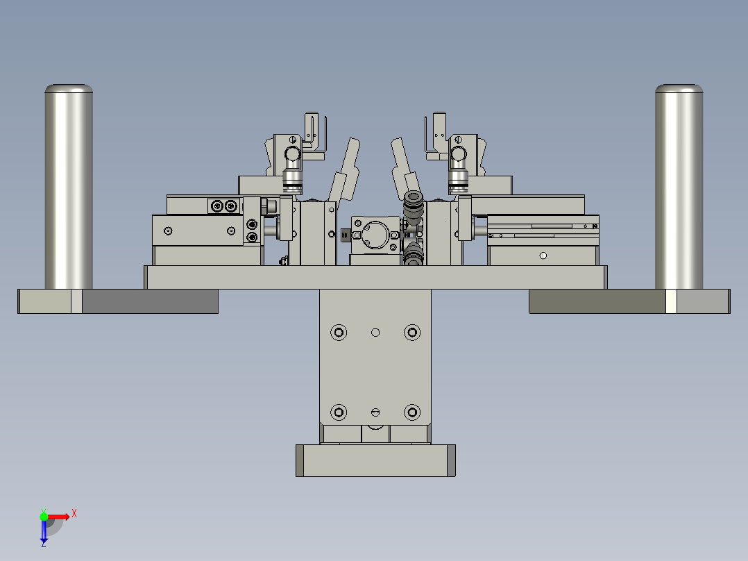 6轴机械手取料组件俯视图