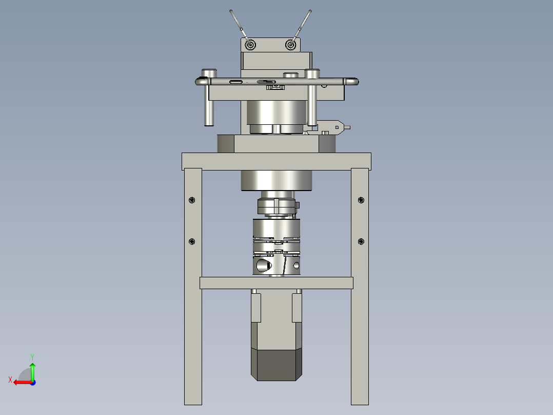 产品治具旋转机构后视图