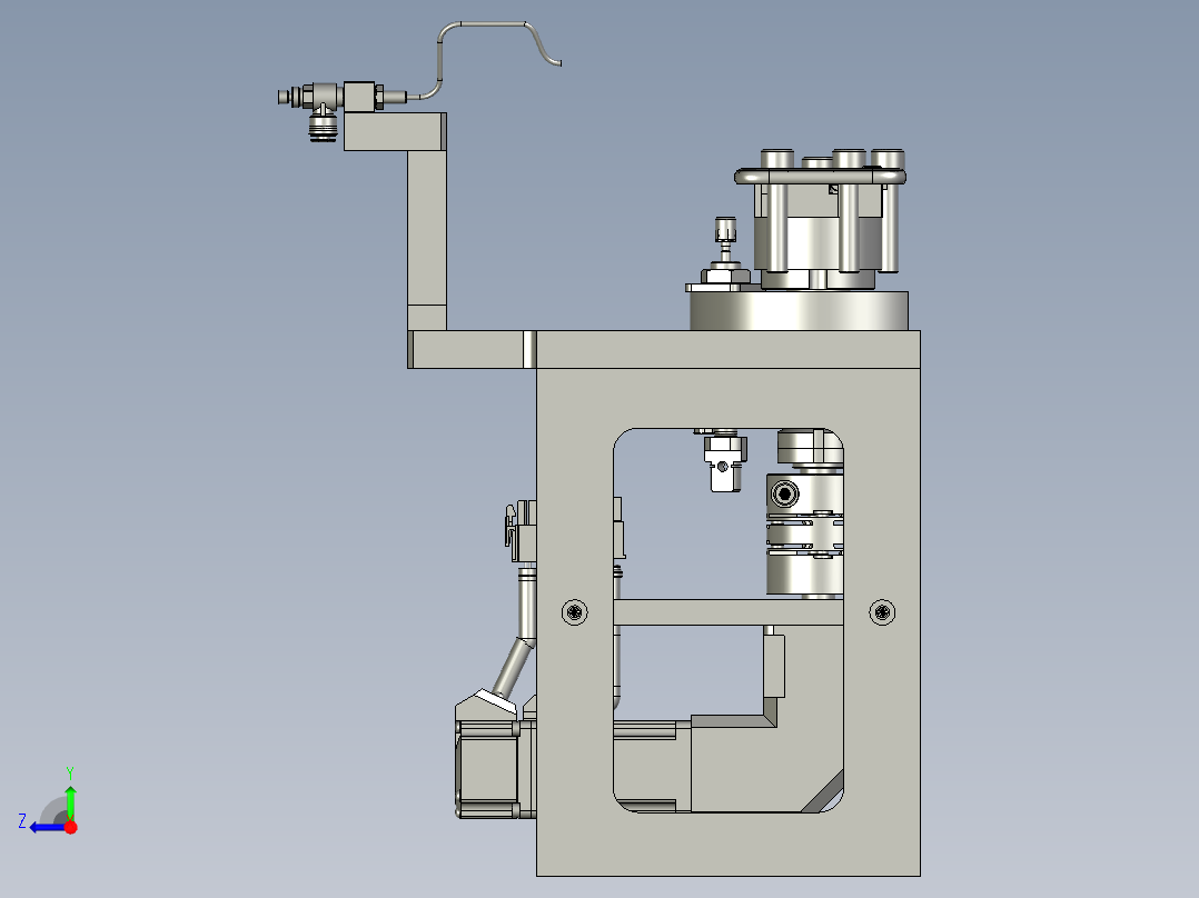 产品治具旋转机构右视图