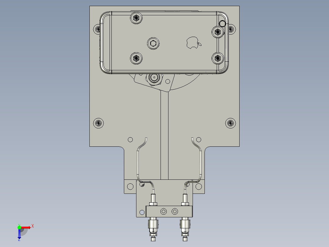 产品治具旋转机构俯视图
