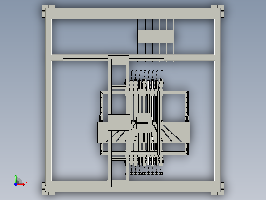 龙门架-80x80方通龙门架取料模组--龙门-311-2023312-715前视图