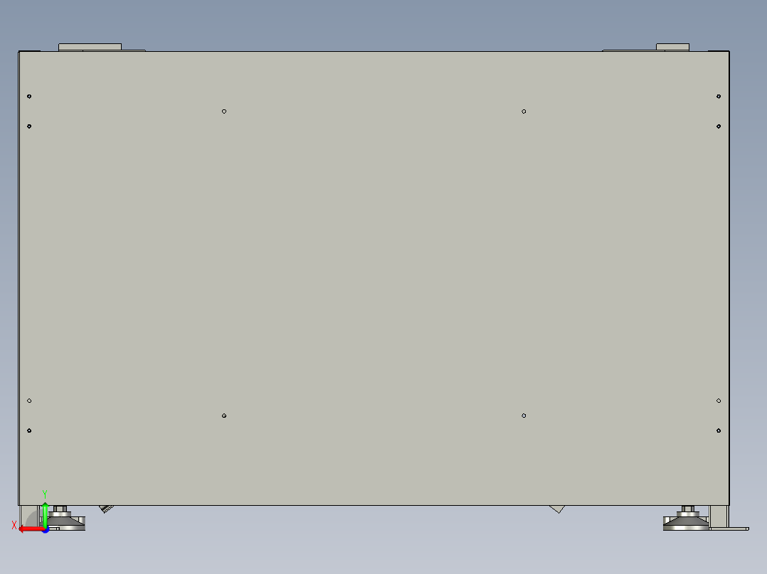 槽钢升降机后视图