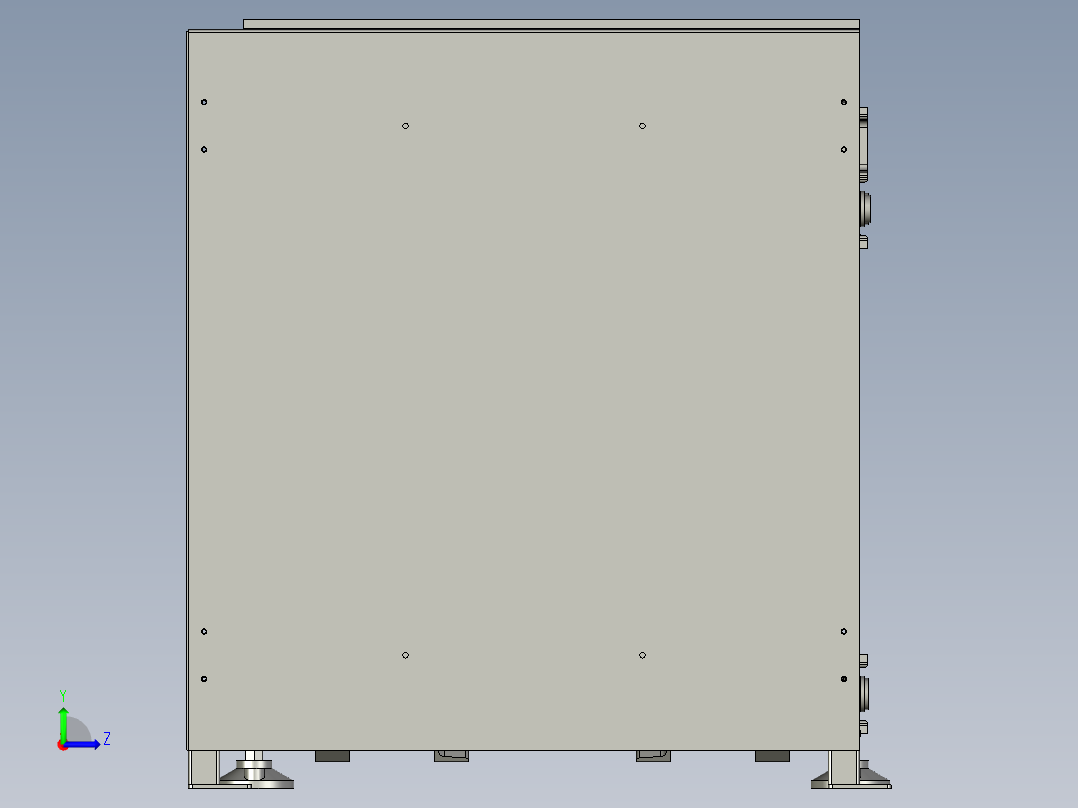槽钢升降机左视图