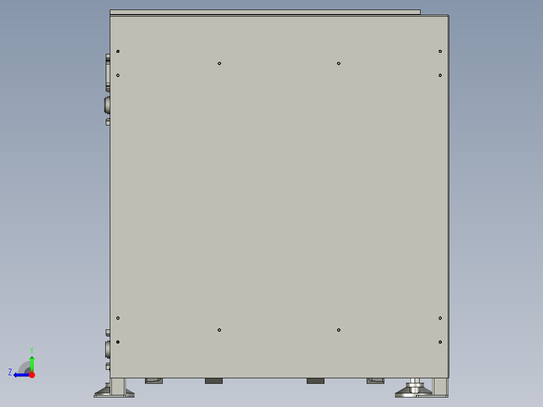 槽钢升降机右视图